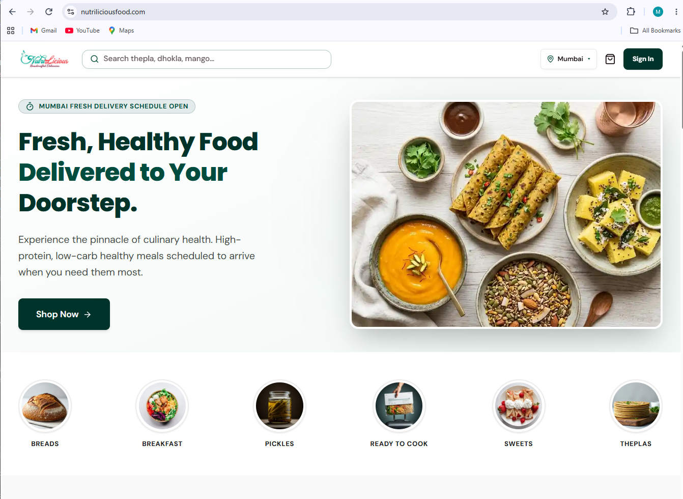 NutriLicious project preview